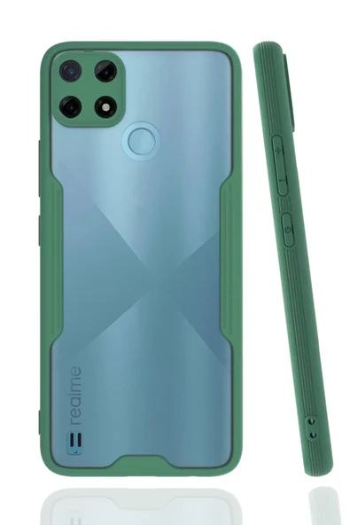 Newface Realme C25Y Kılıf Platin Silikon - Yeşil ürün görseli 1