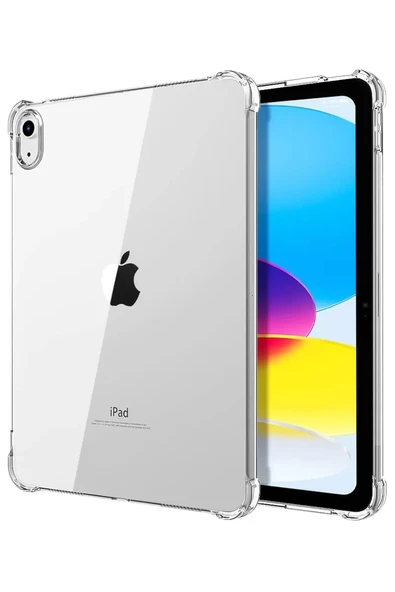 Newface Apple iPad 2022 10.9 (10.nesil) Kılıf Anti Shock Tablet Silikon - Şeffaf ürün görseli 1
