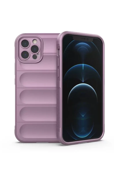 Newface Apple iPhone 12 Pro Kılıf Optimum Silikon - Mor ürün görseli 1