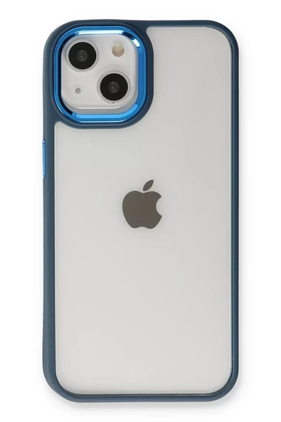 Newface Apple iPhone 14 Plus Kılıf Dora Kapak - Mavi - Resim 3