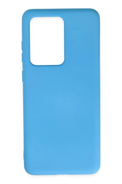 Newface Samsung Galaxy S20 Ultra Kılıf Nano içi Kadife Silikon - Mavi ürün görseli 1