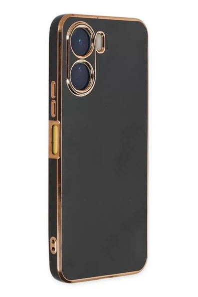Newface Vivo Y16 Kılıf Volet Silikon - Siyah ürün görseli 1
