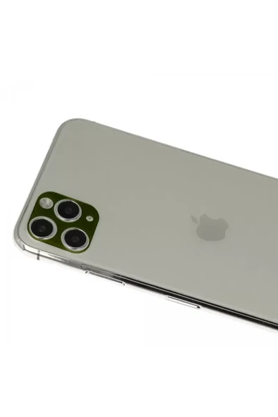 Newface Apple iPhone 11 Pro Max Rainbow Kamera Lens Koruma Cam - Yeşil ürün görseli 1