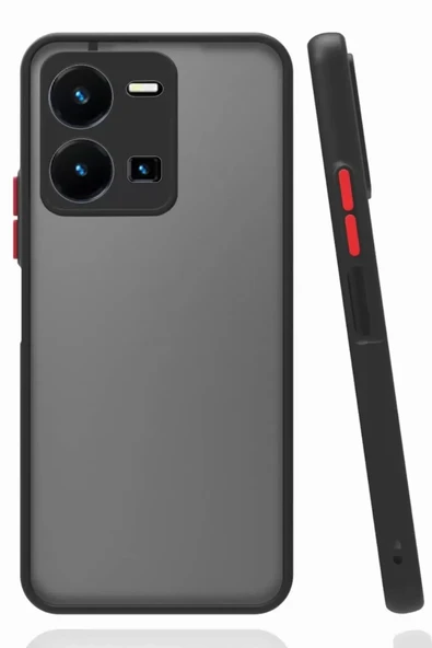 Newface Vivo Y22S Kılıf Montreal Silikon Kapak - Siyah ürün görseli 1