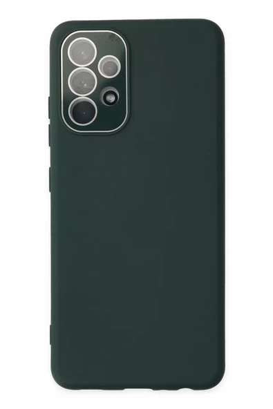 Newface Samsung Galaxy A53 5G Kılıf Lansman Glass Kapak - Koyu Yeşil ürün görseli 1