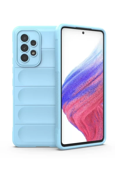 Newface Samsung Galaxy A53 5G Kılıf Optimum Silikon - Sky Blue ürün görseli 1