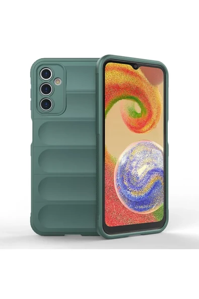Newface Samsung Galaxy A14 4G Kılıf Optimum Silikon - Koyu Yeşil ürün görseli 1