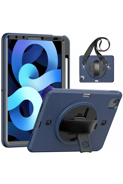 Newface Apple iPad Pro 11 (2020) Kılıf Strap-C Otterbox Tablet Kapak - Lacivert ürün görseli 1