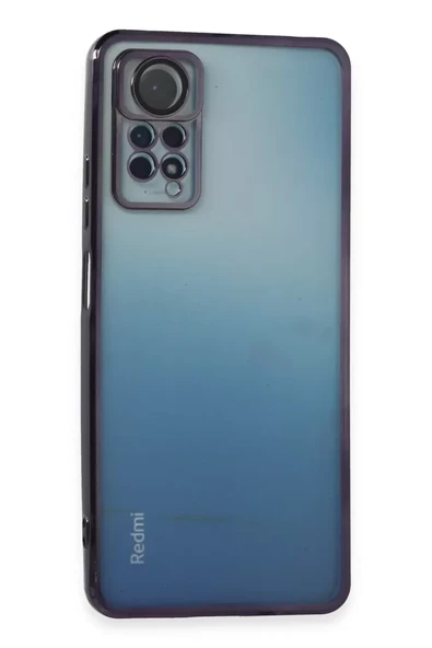 Newface Xiaomi Redmi Note 11 Pro Kılıf Razer Lensli Silikon - Mor ürün görseli 1