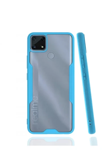 Newface Realme C25 Kılıf Platin Silikon - Mavi ürün görseli 1