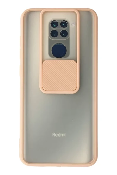 Newface Xiaomi Redmi Note 9 Kılıf Palm Buzlu Kamera Sürgülü Silikon - Pembe ürün görseli 1