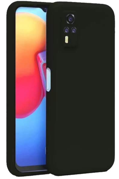 Newface Vivo Y53S Kılıf Nano içi Kadife Silikon - Siyah ürün görseli 1