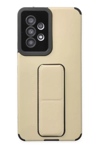 Newface Samsung Galaxy A53 5G Kılıf Mega Standlı Silikon - Gold ürün görseli 1