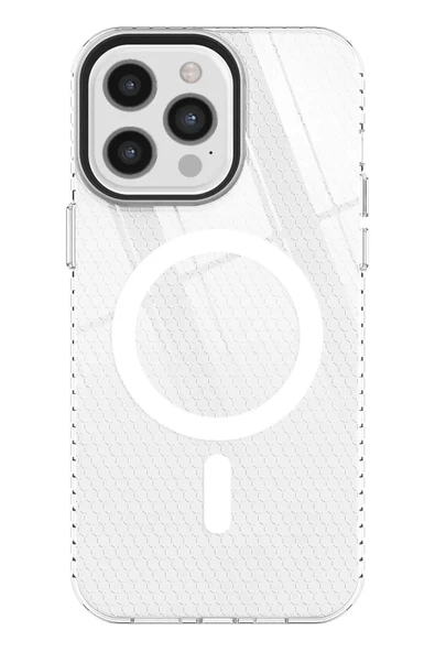 Newface Apple iPhone 12 Pro Max Kılıf Beta Magneticsafe Silikon - Şeffaf ürün görseli 1