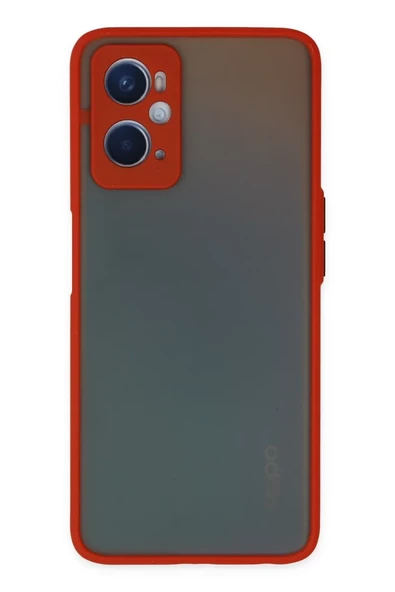 Newface Oppo A96 Kılıf Montreal Silikon Kapak - Kırmızı ürün görseli 1
