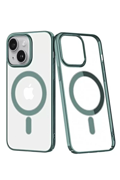 Newface Apple iPhone 14 Plus Kılıf Element Magneticsafe Sert Kapak - Köknar Yeşili ürün görseli 1