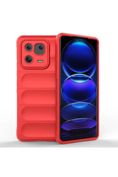 Newface Xiaomi Mi 13 Kılıf Optimum Silikon - Kırmızı ürün görseli 1