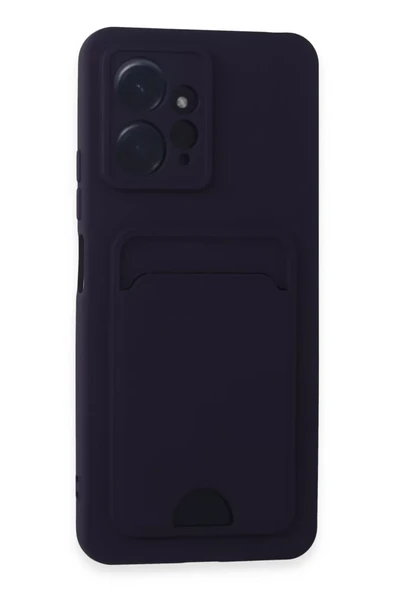 Newface Xiaomi Redmi Note 12 4G Kılıf Kelvin Kartvizitli Silikon - Derin Mor ürün görseli 1