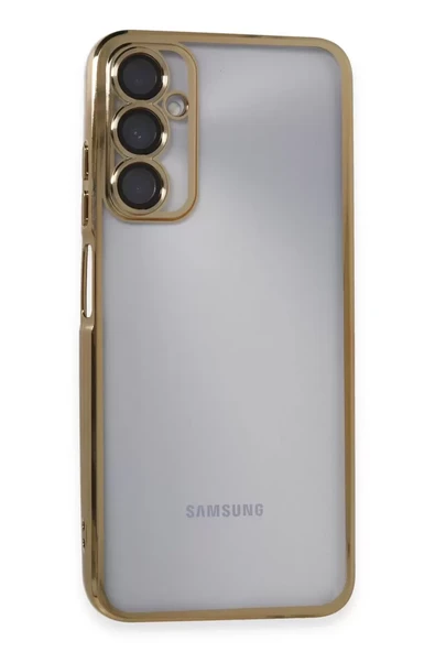 Newface Samsung Galaxy A05S Kılıf Razer Lensli Silikon - Gold ürün görseli 1