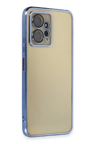 Newface Xiaomi Redmi Note 12 4G Kılıf Razer Lensli Silikon - Açık Mavi ürün görseli 1