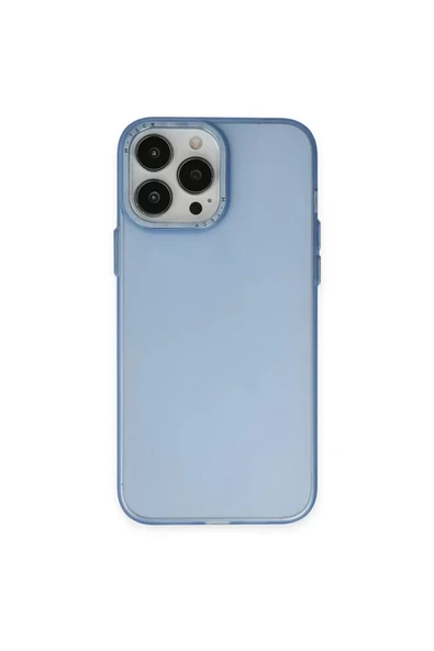 Newface Apple iPhone 14 Pro Max Kılıf Modos Metal Kapak - Mavi ürün görseli 1