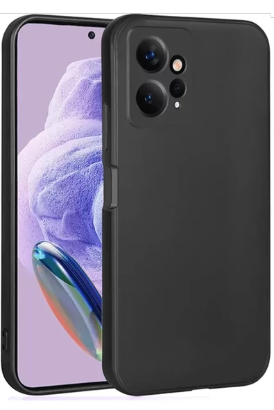 Newface Xiaomi Redmi Note 12 4G Kılıf First Silikon - Siyah ürün görseli 1