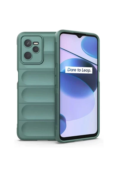 Newface Realme C35 Kılıf Optimum Silikon - Koyu Yeşil ürün görseli 1