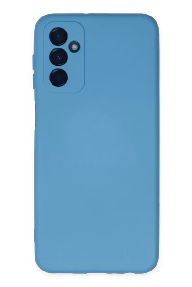 Newface Samsung Galaxy M23 Kılıf Nano içi Kadife Silikon - Mavi ürün görseli 1