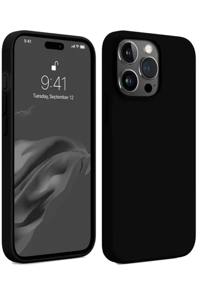 Newface Apple iPhone 15 Pro Kılıf First Silikon - Siyah ürün görseli 1