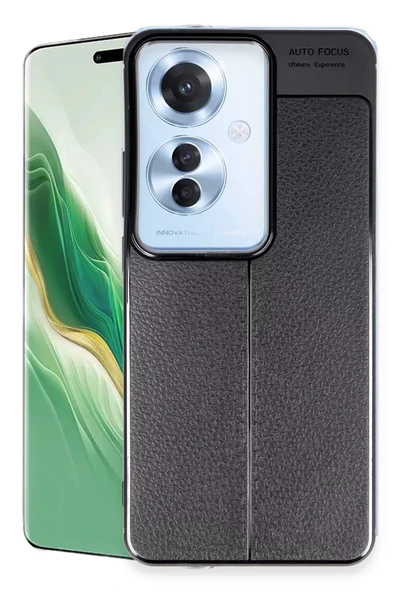 Newface Oppo Reno 11F Kılıf Auto Focus Kapak - Siyah ürün görseli 1