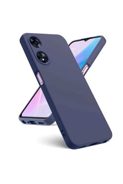 Newface Oppo A38 Kılıf First Silikon - Lacivert ürün görseli 1