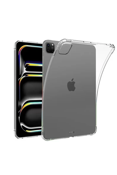 Newface Apple iPad Pro 11 (2024) Kılıf Anti Shock Tablet Silikon - Şeffaf ürün görseli 1
