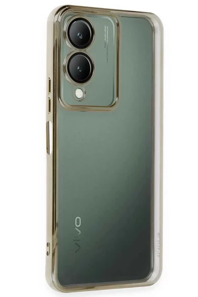Newface Vivo Y17S Kılıf Razer Lensli Silikon - Gold ürün görseli 1