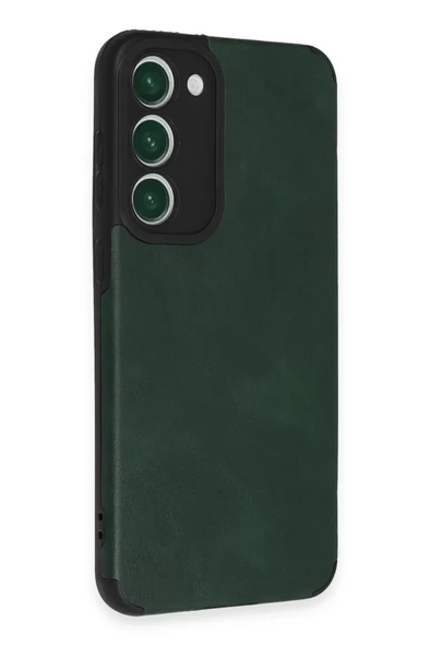 Newface Samsung Galaxy S23 Plus Kılıf Loop Deri Silikon - Yeşil - Resim 2