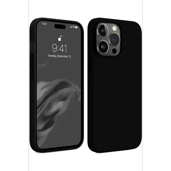 Newface Apple iPhone 15 Pro Kılıf First Silikon - Siyah - Resim 2