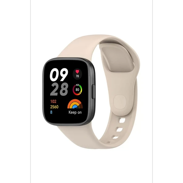 Newface Xiaomi Redmi Watch 3 Klasik Kordon - Bej - Resim 2