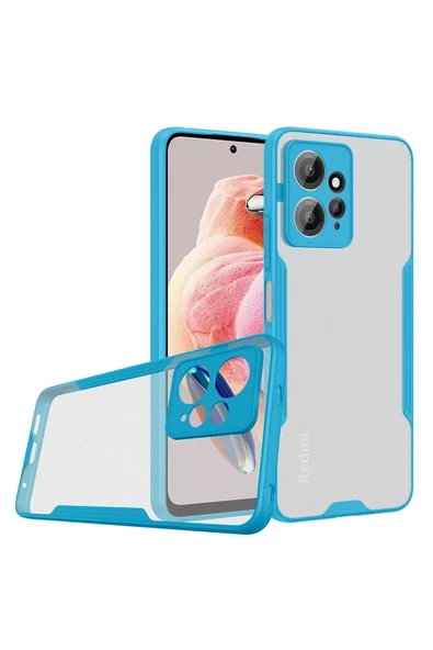 Newface Xiaomi Redmi Note 12 4G Kılıf Platin Silikon - Mavi ürün görseli 1