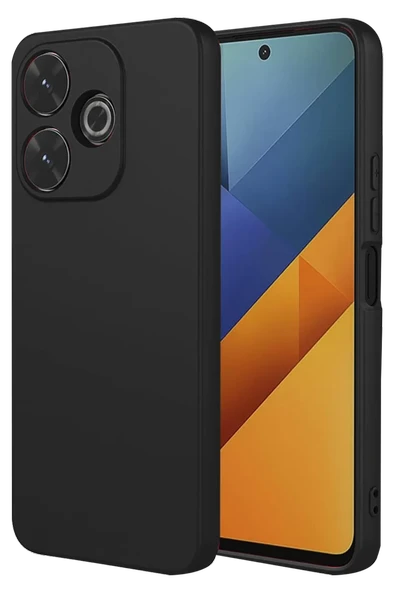 Newface Xiaomi Redmi 13 4G Kılıf Nano içi Kadife Silikon - Siyah ürün görseli 1