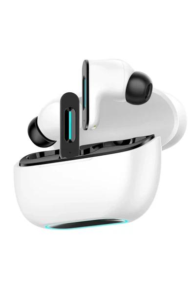 Newface LS-518 Aktif Gürültü Engelleyici Özellikli TWS Airpods Kulaklık - Beyaz-Siyah ürün görseli 1
