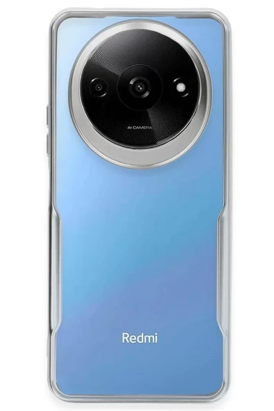 Newface Xiaomi Redmi A3 4G Kılıf Boyi Silikon Kapak - Gümüş ürün görseli 1