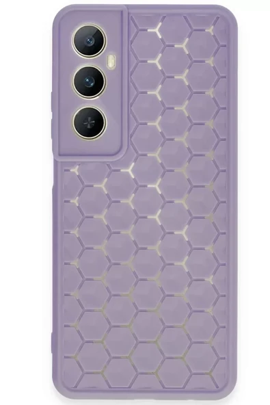 Newface Realme C65 Kılıf Petek Silikon Kapak - Lila ürün görseli 1