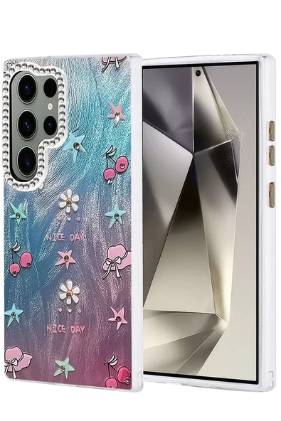 Newface Samsung Galaxy S23 Ultra Kılıf Blade Aynalı Desenli Kapak - Desen 4 ürün görseli 1