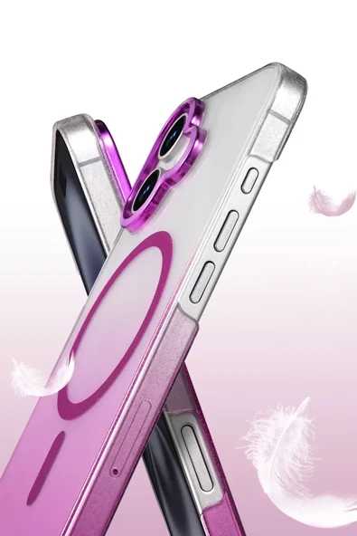 Newface Apple iPhone 16 Plus Glossy Magsafe Kapak - Mor - Resim 3