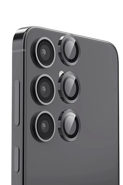 Newface Samsung Galaxy S24 FE Raze Metal Kamera Lens - Siyah ürün görseli 1