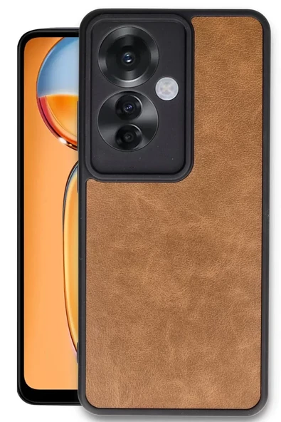 Newface Oppo Reno 11F Kılıf Aras Deri Kapak - Taba ürün görseli 1