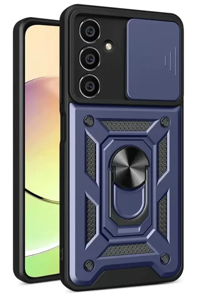 Newface Samsung Galaxy S24 FE Pars Lens Yüzüklü Silikon - Lacivert ürün görseli 1