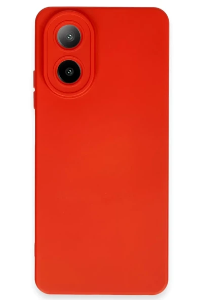 Newface Oppo A38 Kılıf Nano içi Kadife Silikon - Kırmızı ürün görseli 1