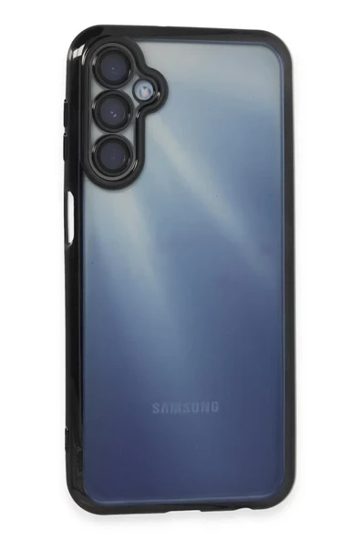 Newface Samsung Galaxy A15 4G Kılıf Razer Lensli Silikon - Siyah ürün görseli 1
