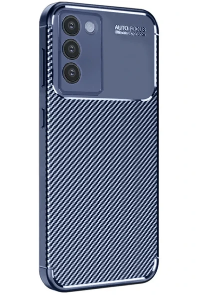 Newface Vivo V30 Lite 4G Kılıf Auto Focus Karbon Kapak - Lacivert ürün görseli 1