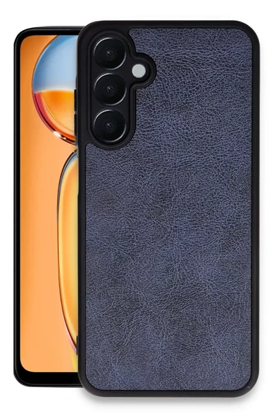 Newface Samsung Galaxy A55 5G Kılıf Aras Deri Kapak - Lacivert ürün görseli 1